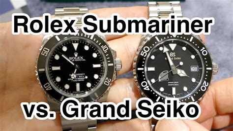 grand seiko diver vs rolex submariner|More.